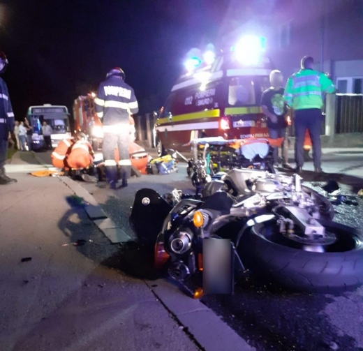 VIDEO. Tineri motocicliști, răniţi GRAV într-un accident în Florești. Victimele au ajuns la spital.